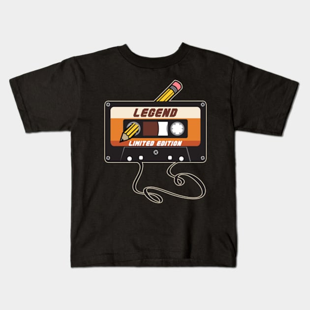 Legend - Limited Edition Cassette Tape Vintage Style Kids T-Shirt by torrelljaysonuk